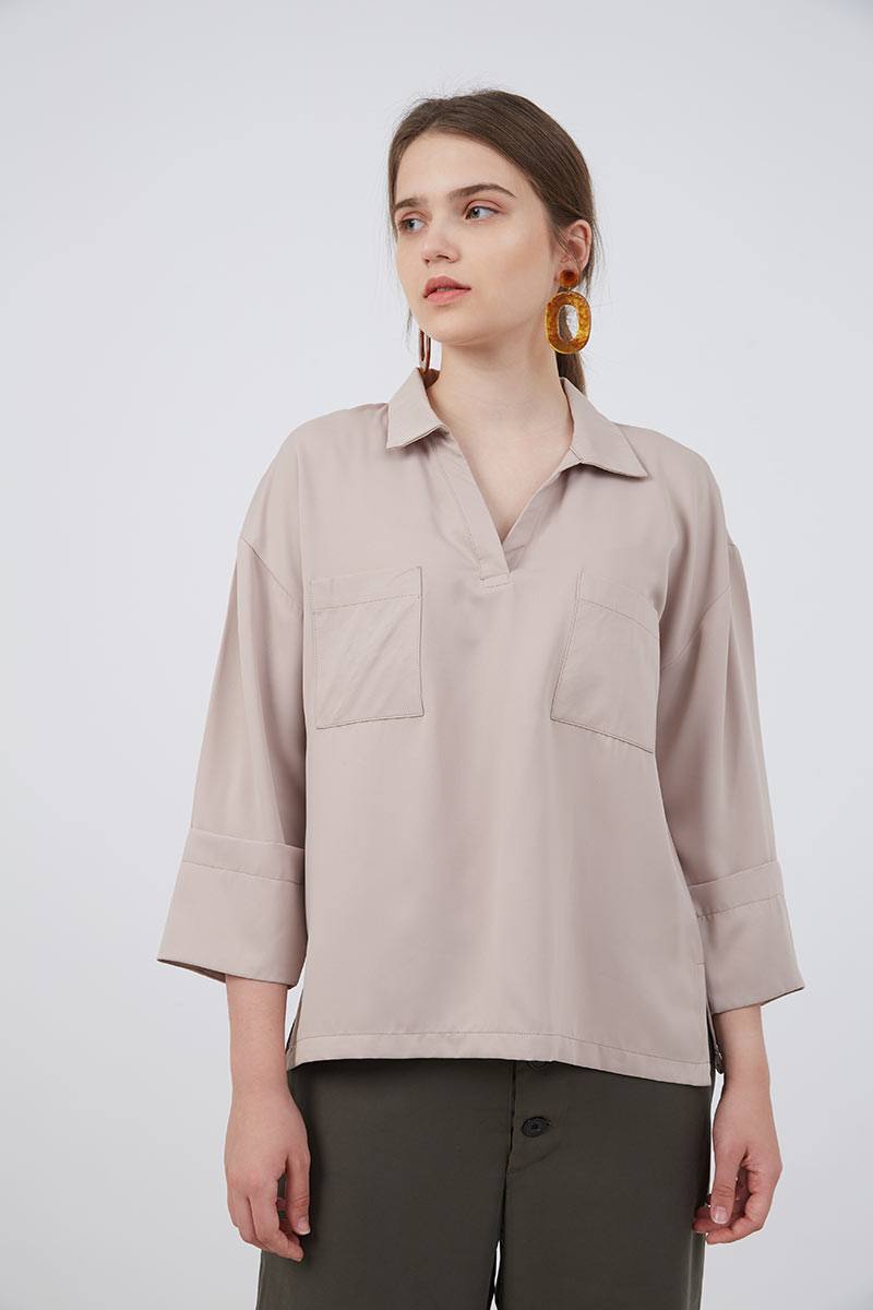 Sell Febry Basic Shirt Beige Women 