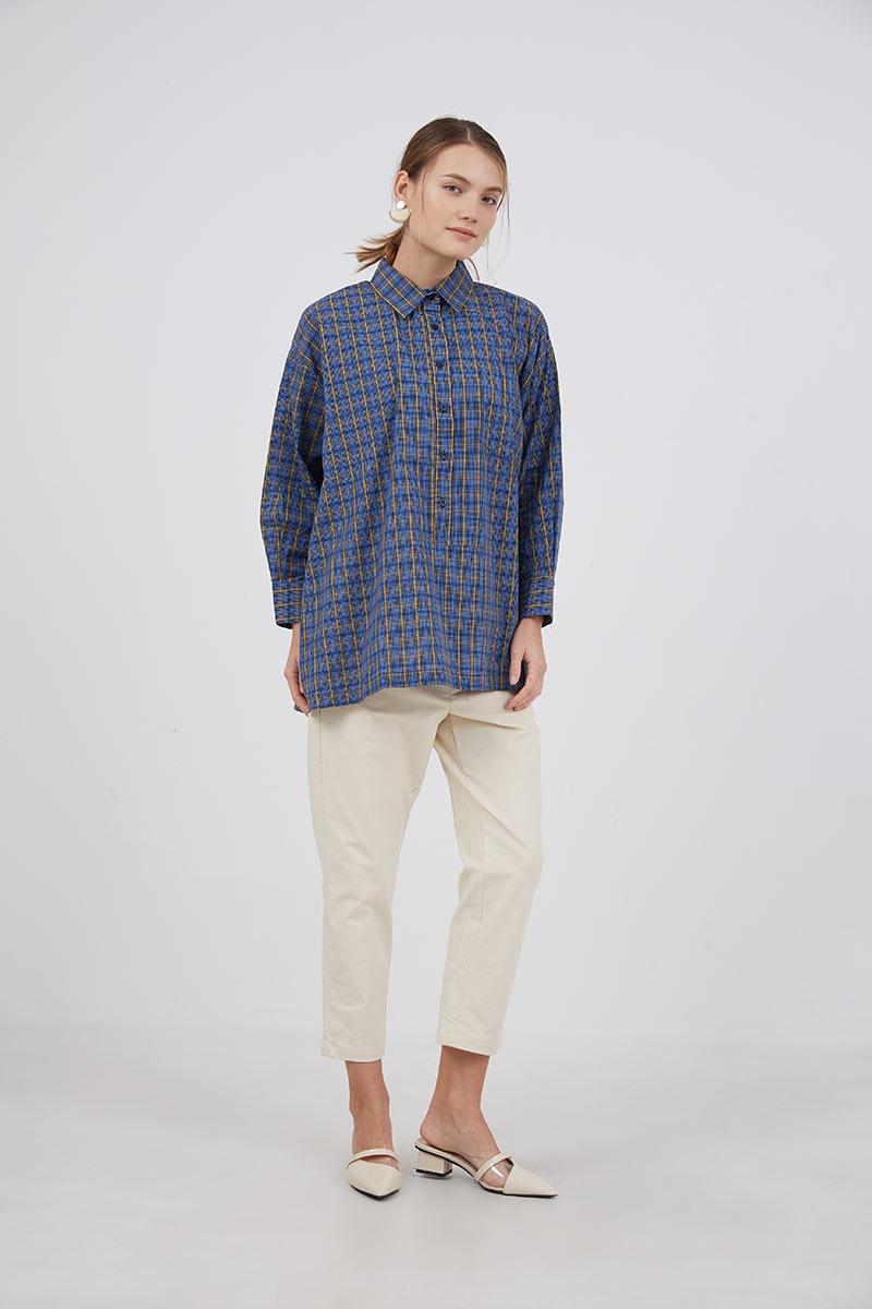 Sell Gloria Plaid Oversized Shirt Multi 
