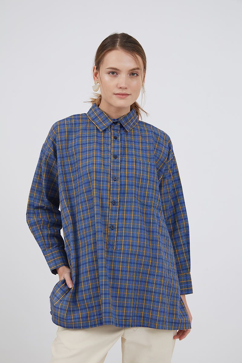Sell Gloria Plaid Oversized Shirt Multi 