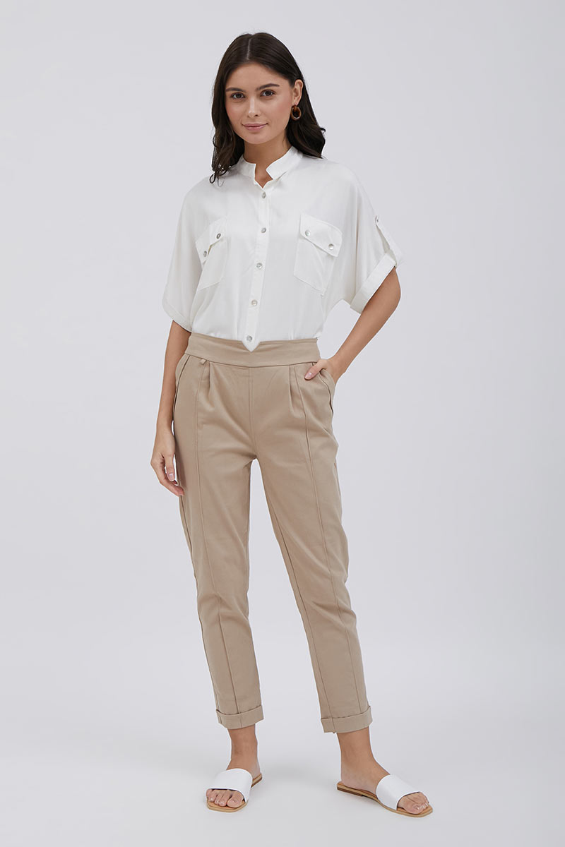 Sell Sofia Macca Basic Pants Cream Long 