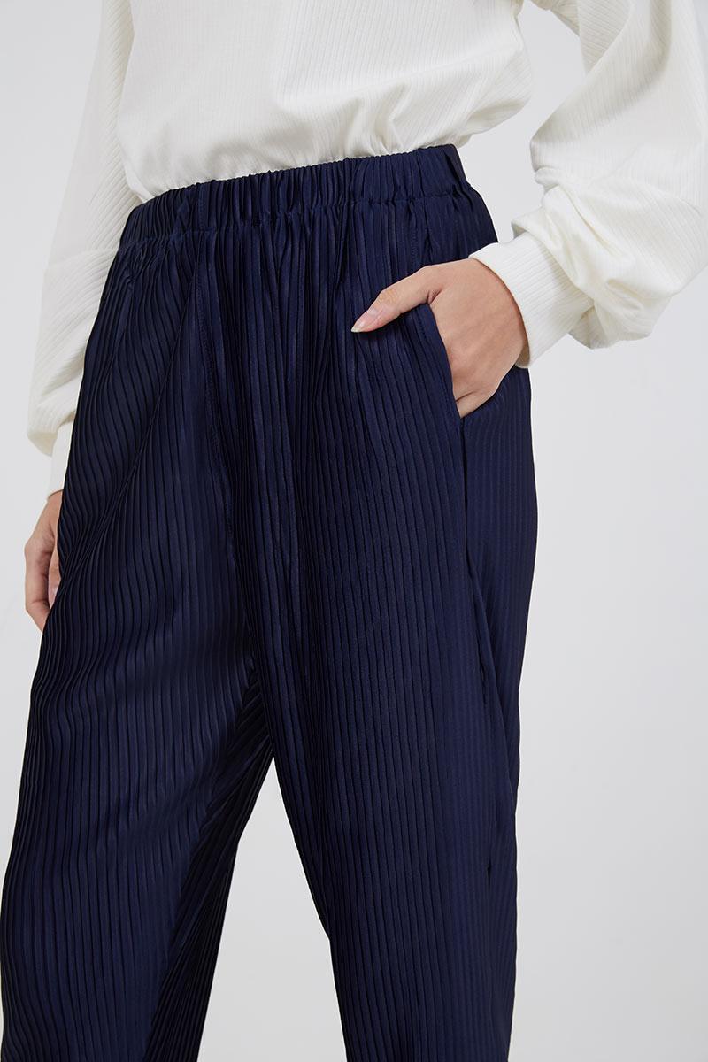 Sell Sofia Lexy Pleated Pants Navy Long 