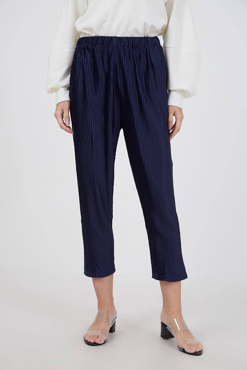 Sell Sofia Lexy Pleated Pants Navy Long 