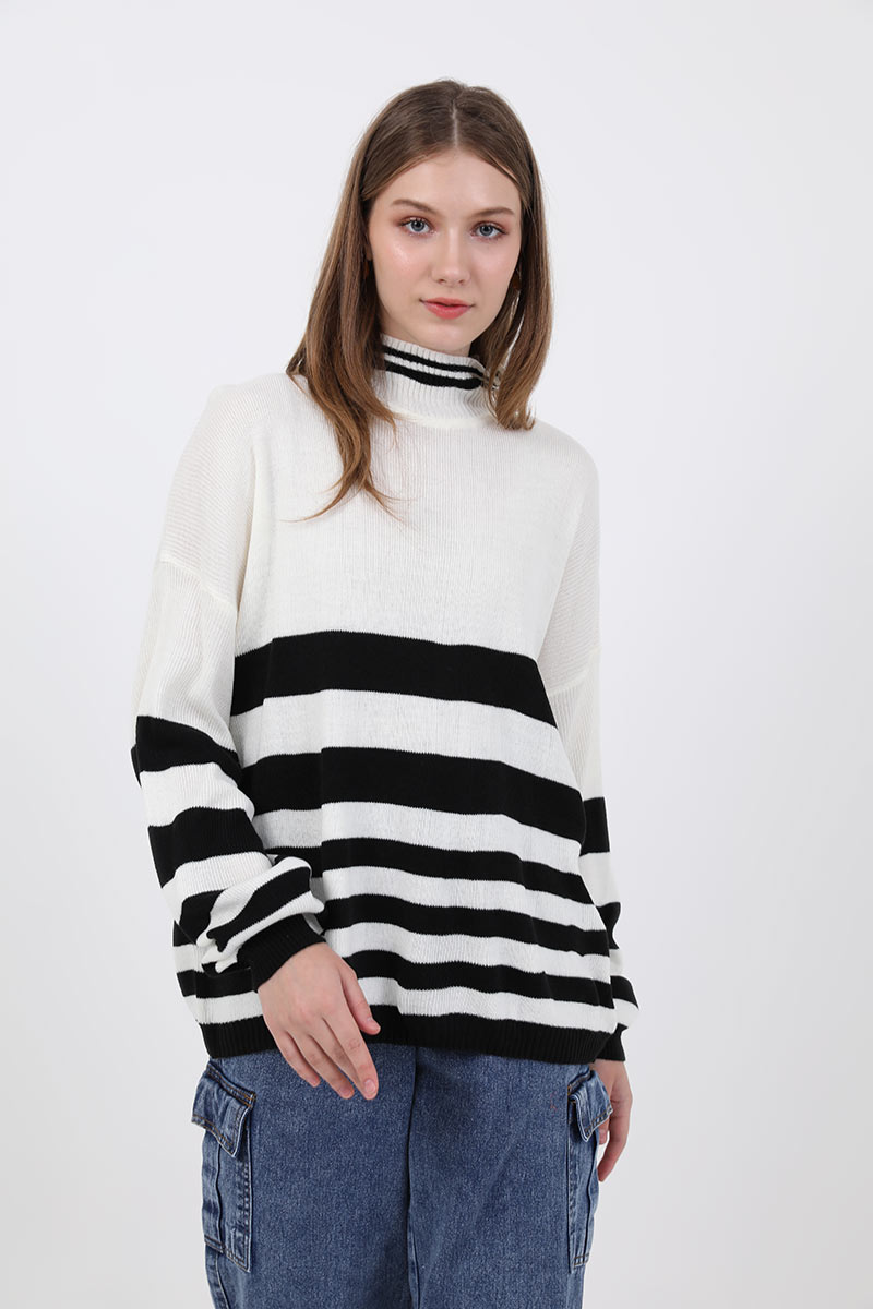 Sell Sofia Milea Highneck Sweater White Outerwear