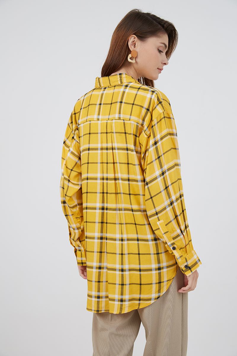 Sell Florence Checkered Shirt Yellow 