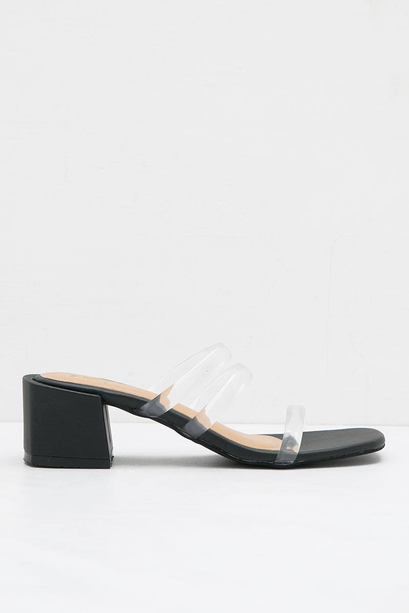 Sell Sofia Aimy Transparent Heels Black 