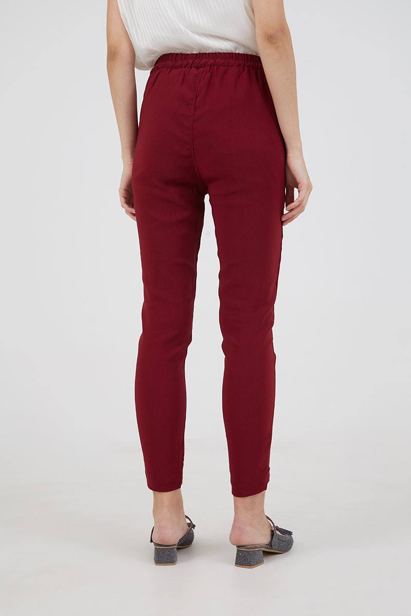 gap burgundy pants