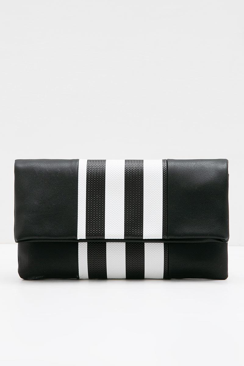 Sell Yulia Ocean Two Tone Clutch Black Smallbags