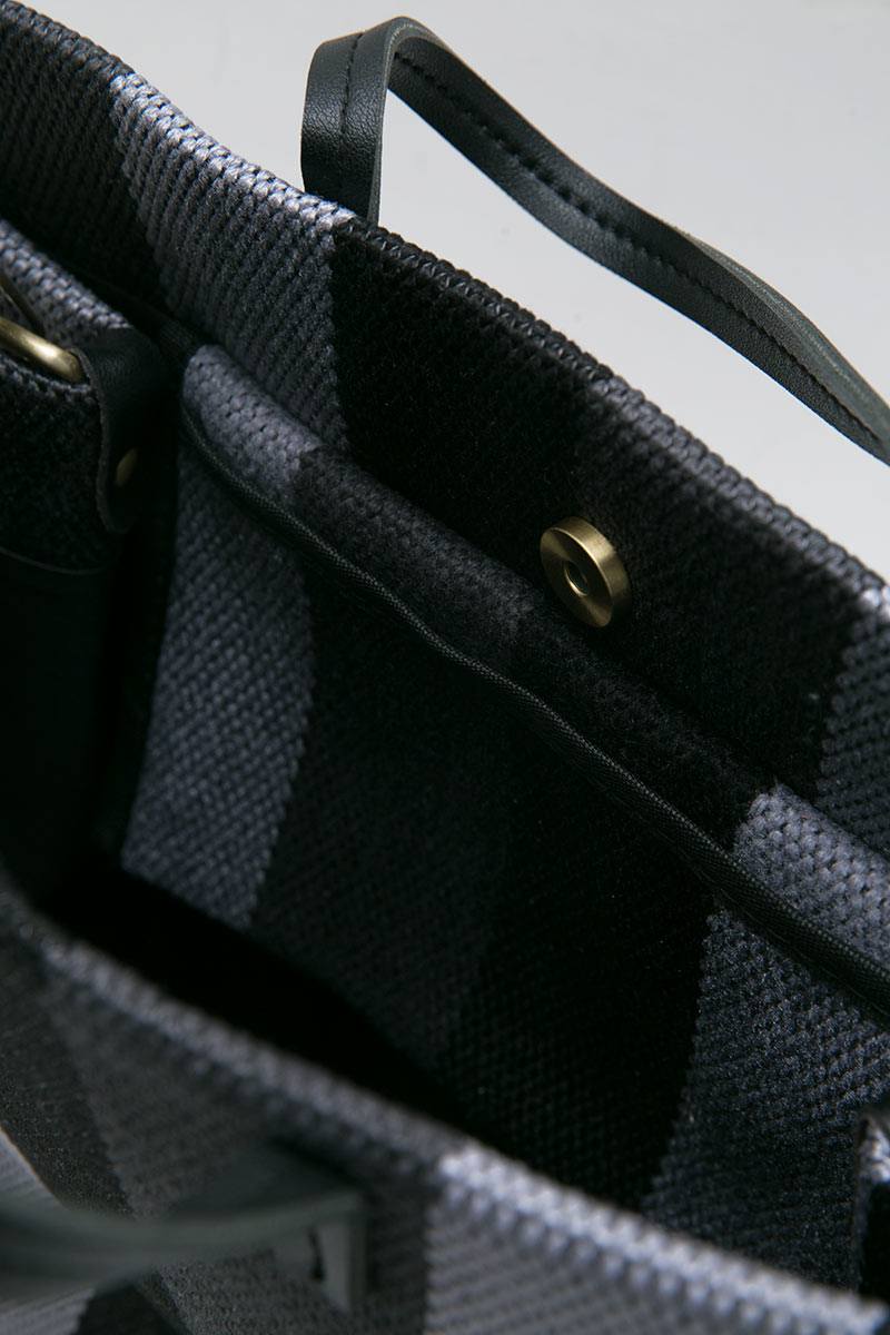 Sell Dommie Janice Stripes Canvas Shoulder Bag Black Big Bags Berrybenka Com
