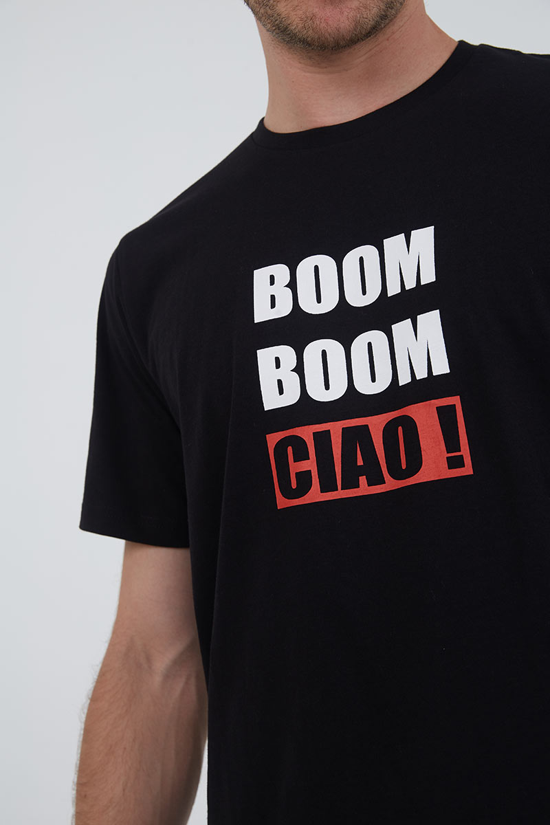 Sell Men T-shirt Boom Boom Ciao Black 