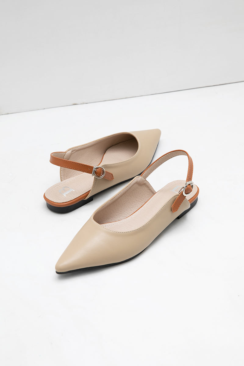 Sell Lovita Janice Slingback Flat Beige 