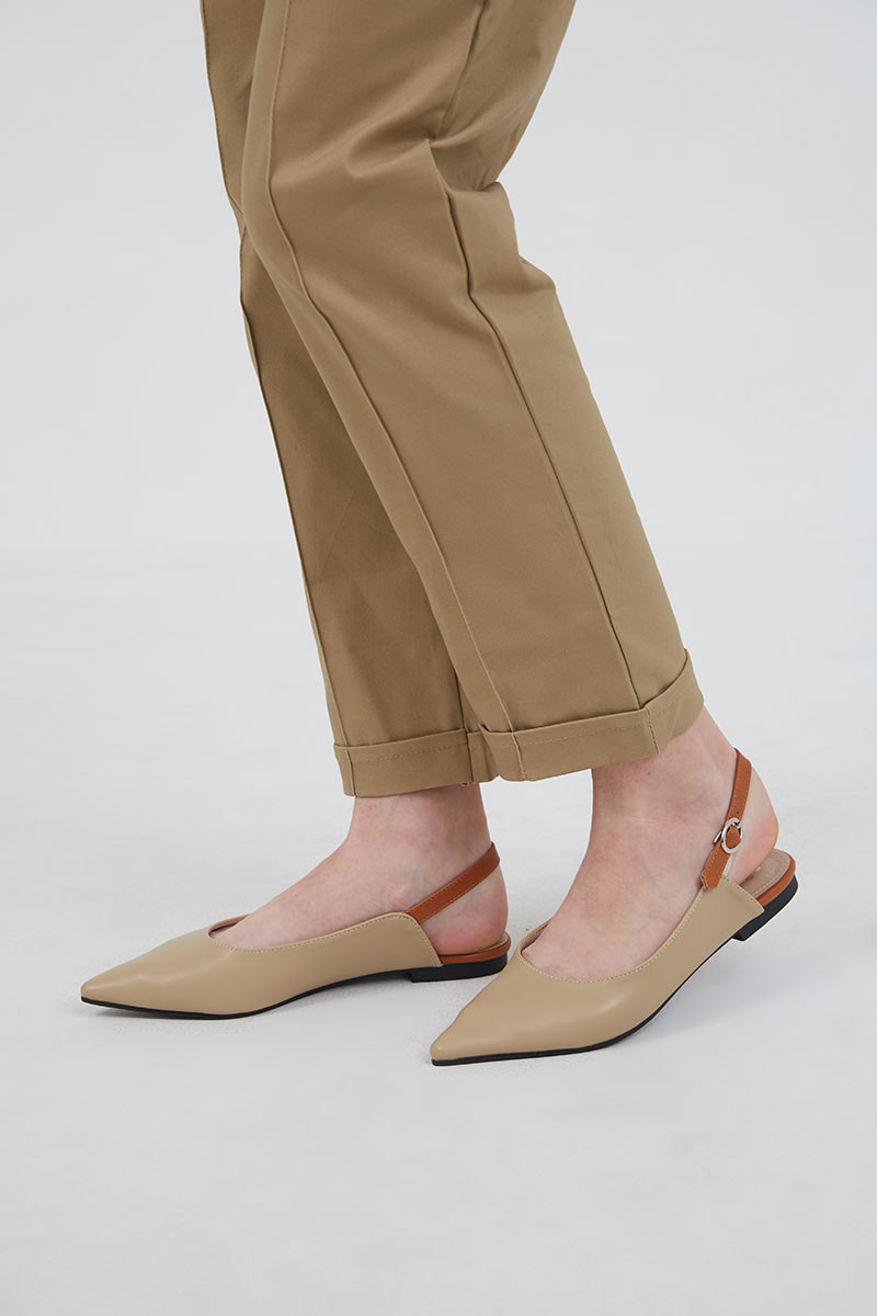 beige flats