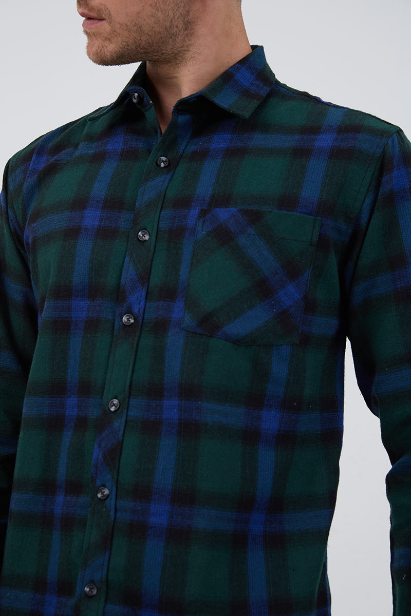 Sell Joe Flannel Shirt Green Women 