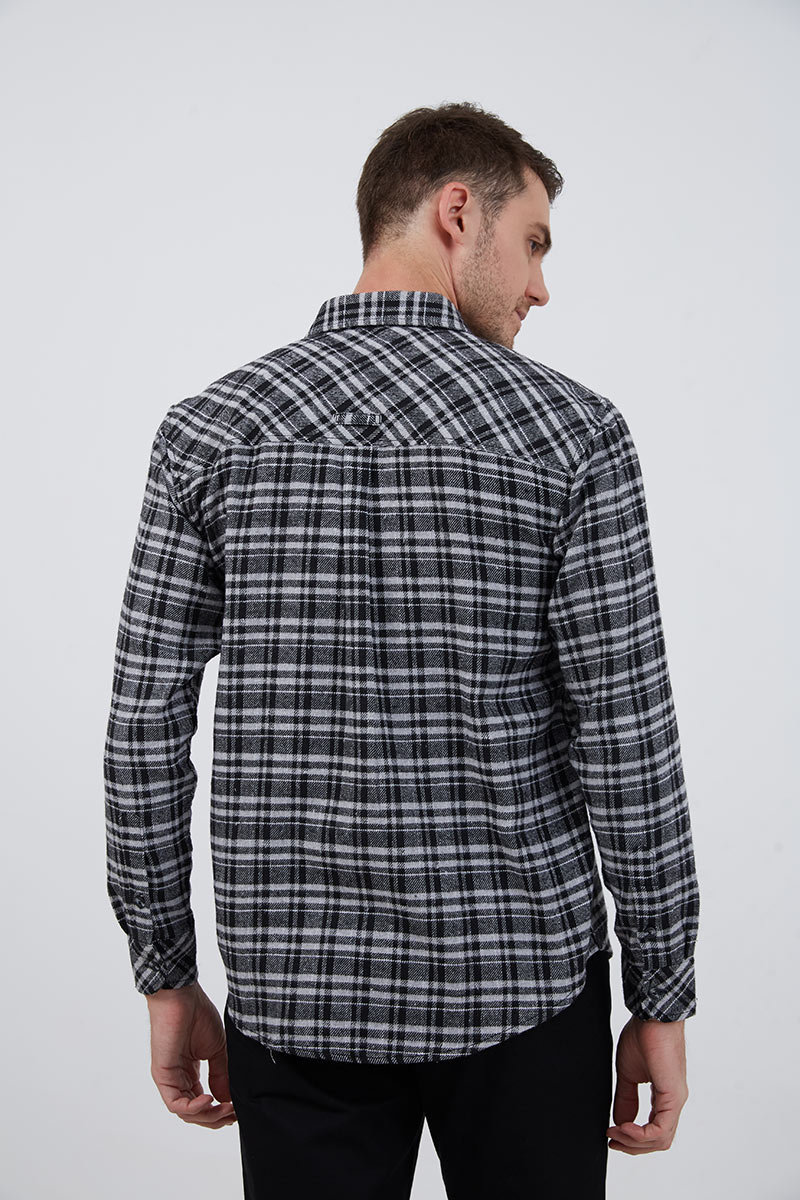 Sell Jody Flannel Shirt Grey and White 