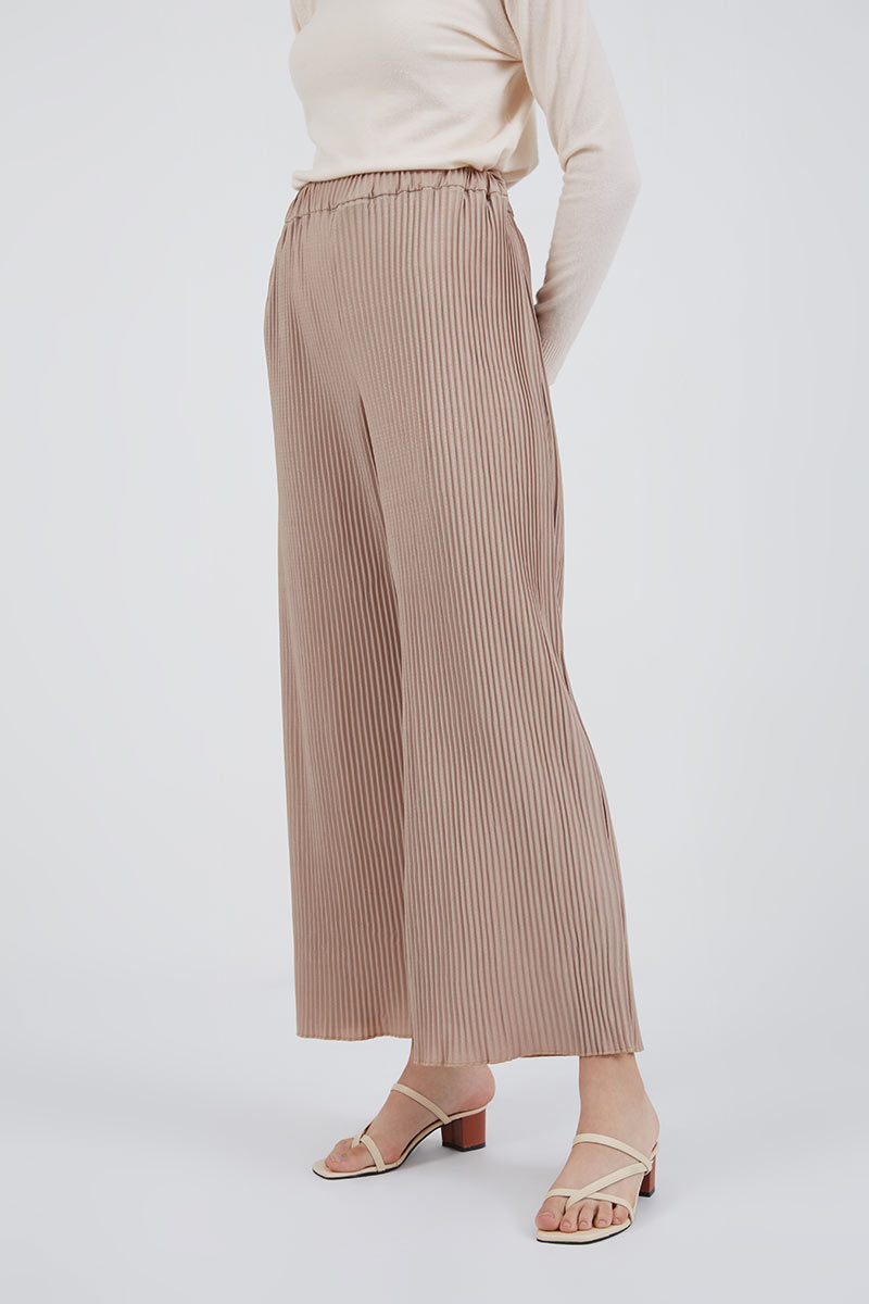 Sell Lulu Pleated Pants Beige Long 