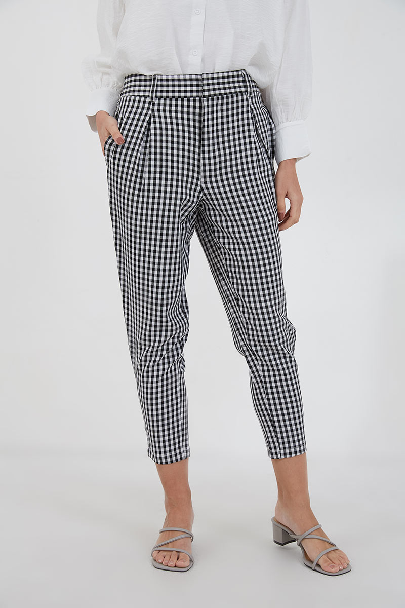 checkered jeggings