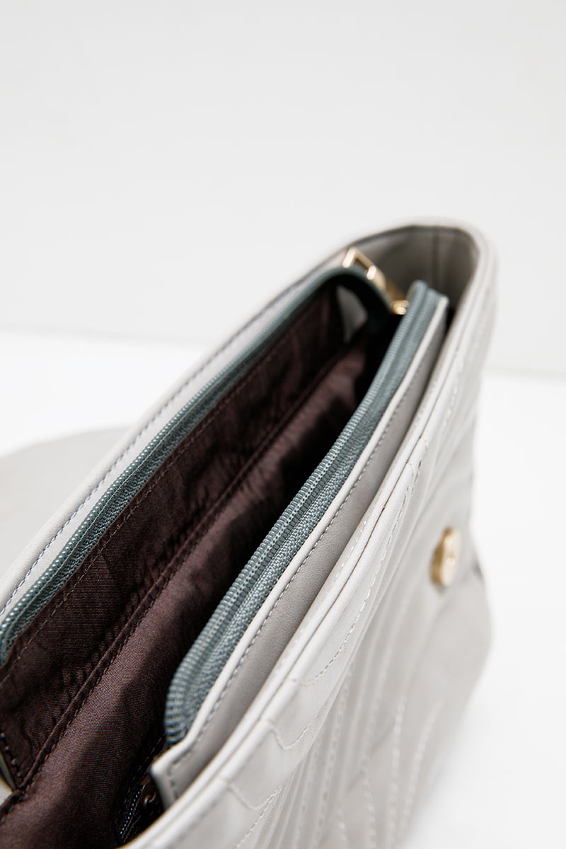 Sell Sofia Paola Quilted Shoulder Bags Grey Smallbags