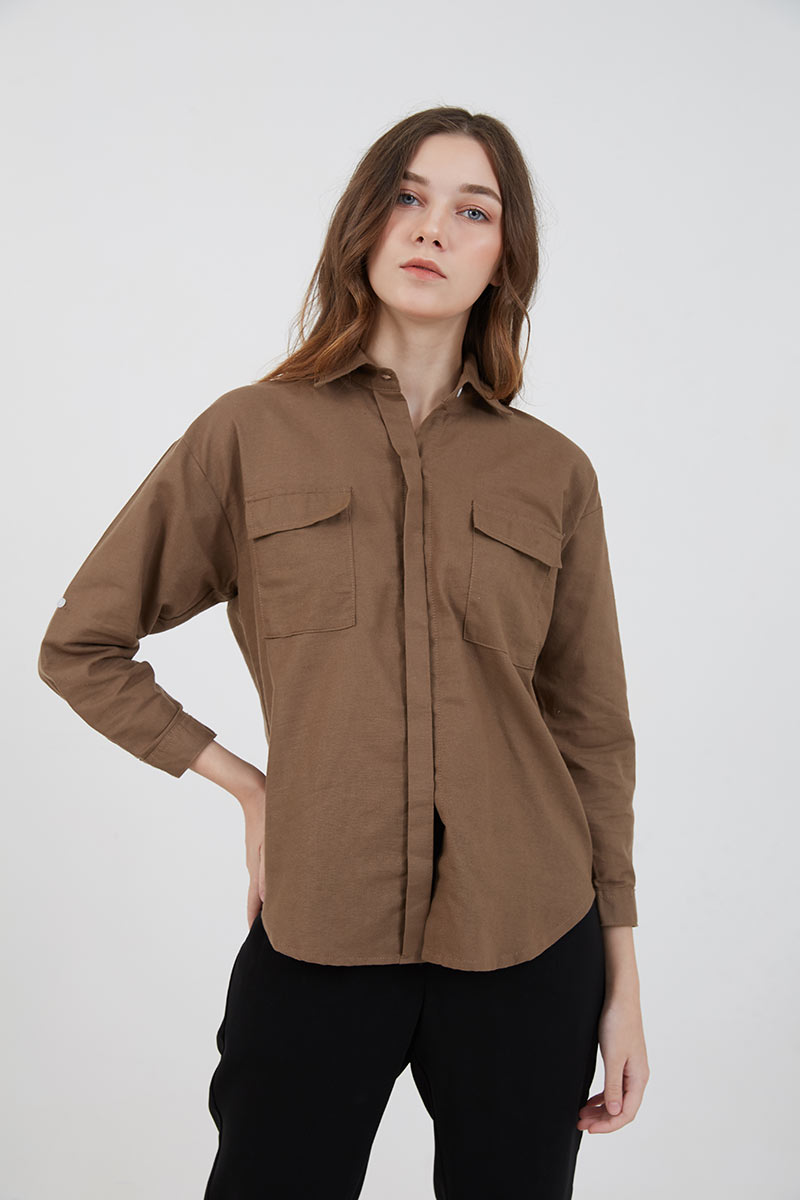Sell Sofia Halle Buttoned Shirt Dark 