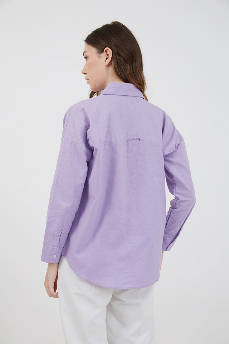 Sell Sofia Hisya Unfinished Shirt Lilac 