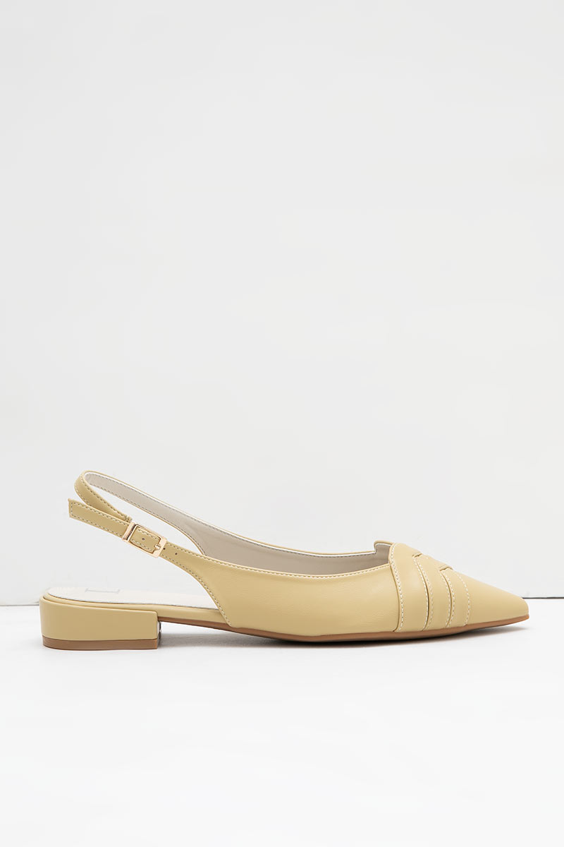 yellow slingback heels