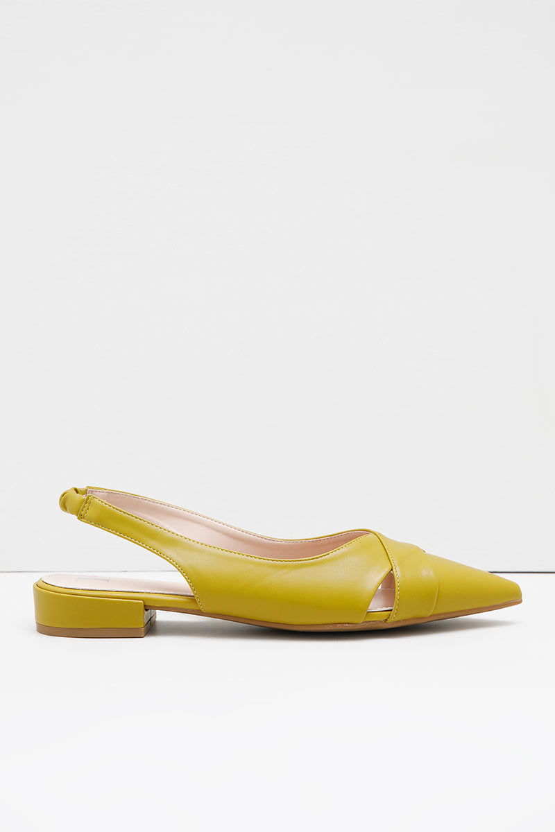yellow slingback heels