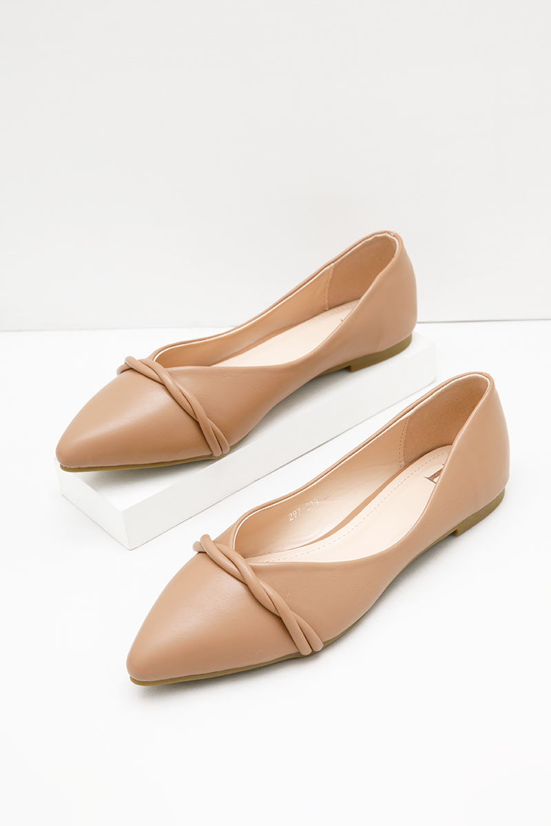 Sell Delila Ocra Basic Flat Brown Shoes 