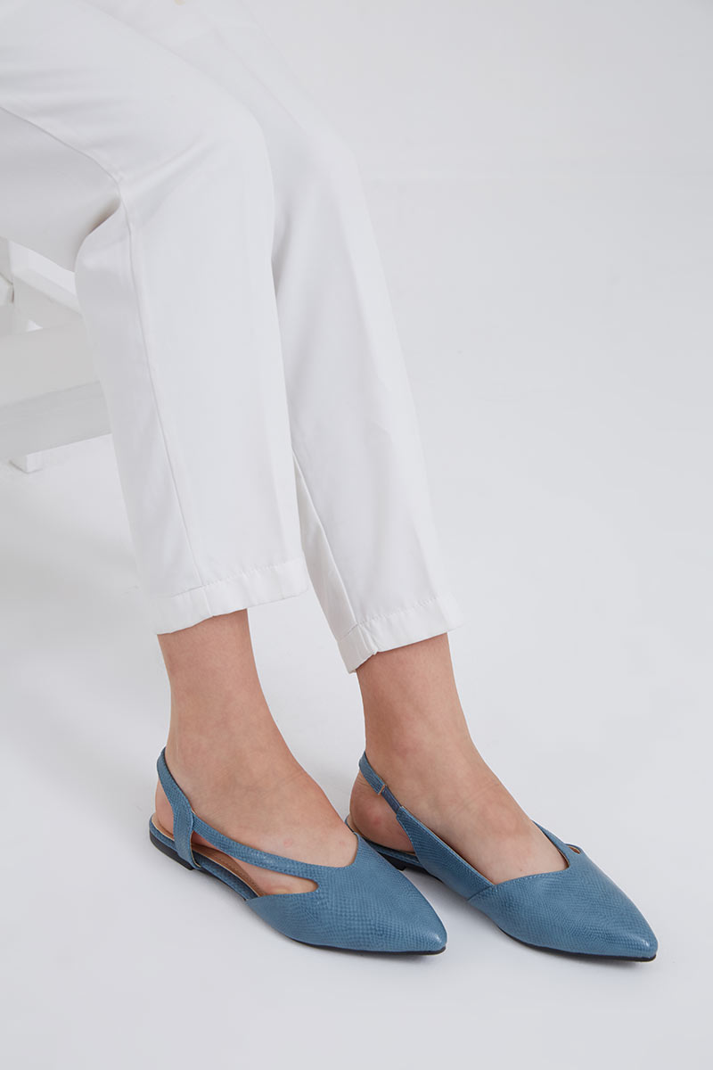 Sell Dina Ocra Sling Back Flat Blue 