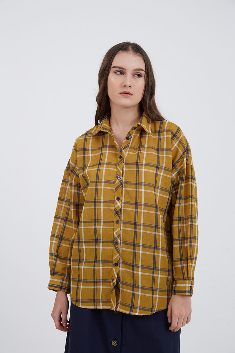 Sell Paola Checkered Oversized Shirt 
