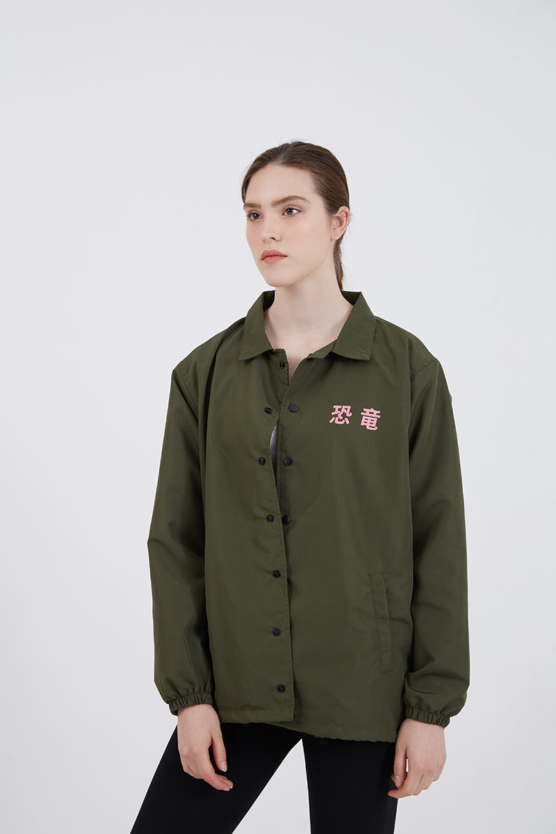 coach jacket green