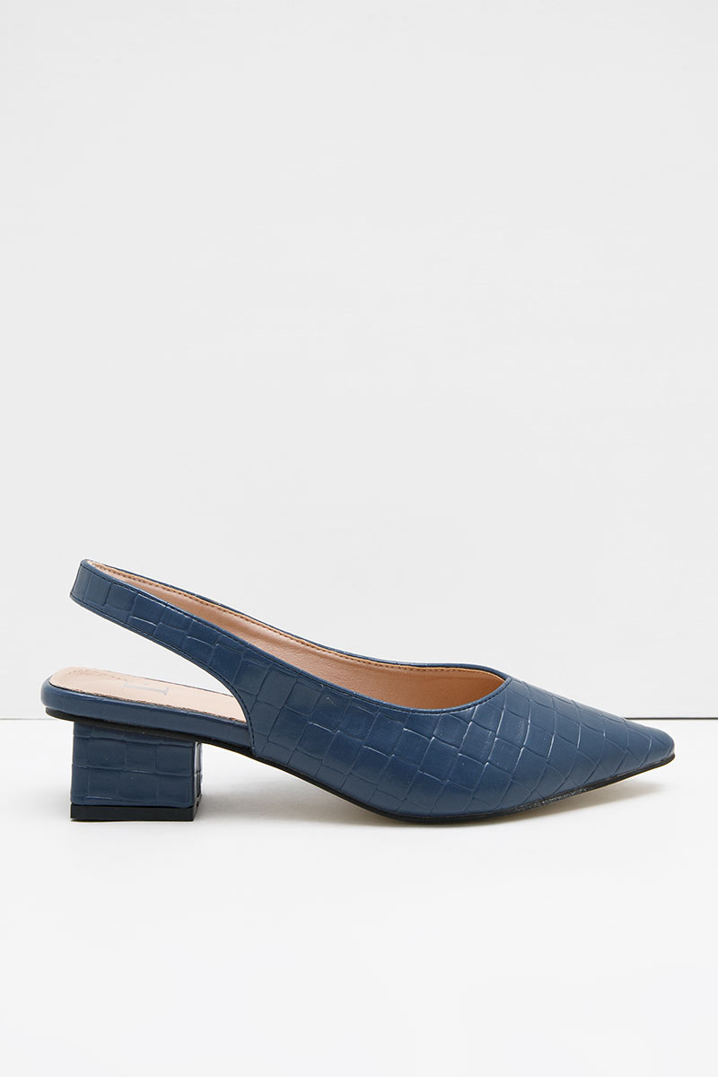 Sell Lovita Marrie Slingback Heels Navy 