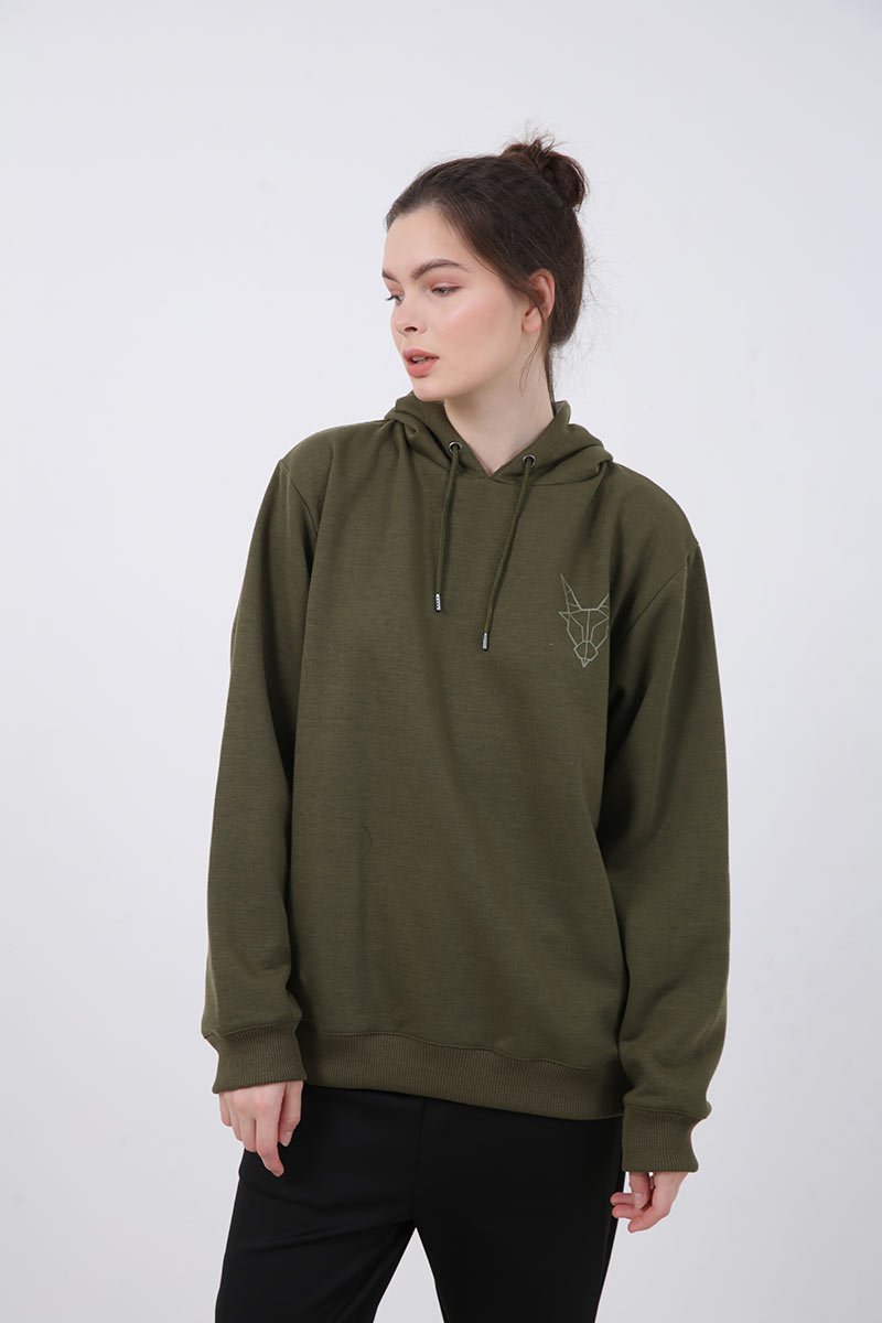 green womens hoodie