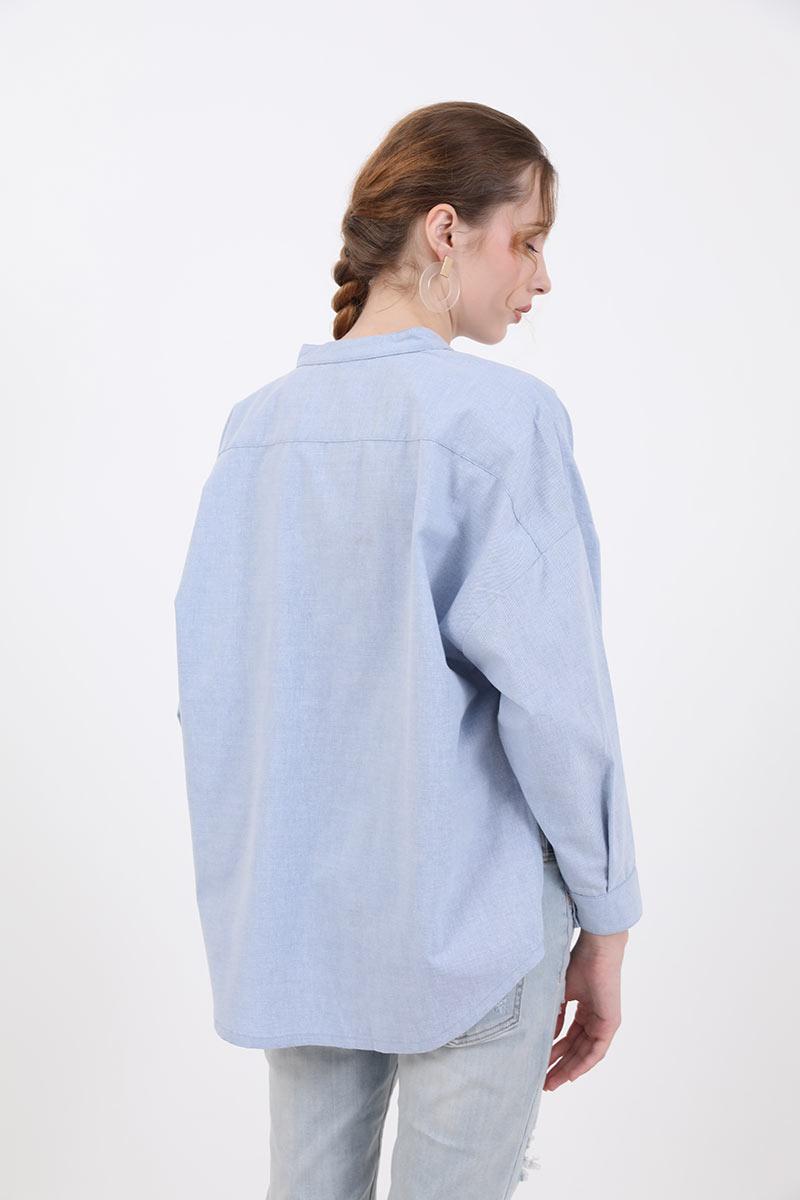 Sell Whitney Loose Oversized Shirt Blue 