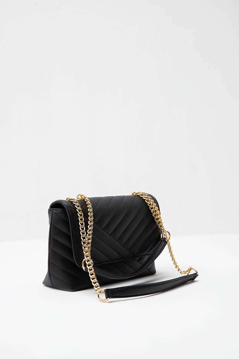 Sell Sofia Rocco Quilted Shoulder Bag Black Smallbags