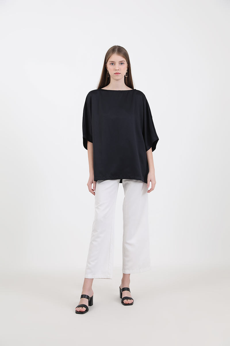 Sell Wynn Satin Tunic Black Tops 