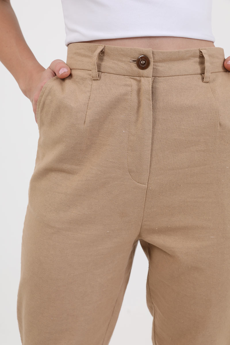 Sell Yanira Basic Straight Pants Brown 