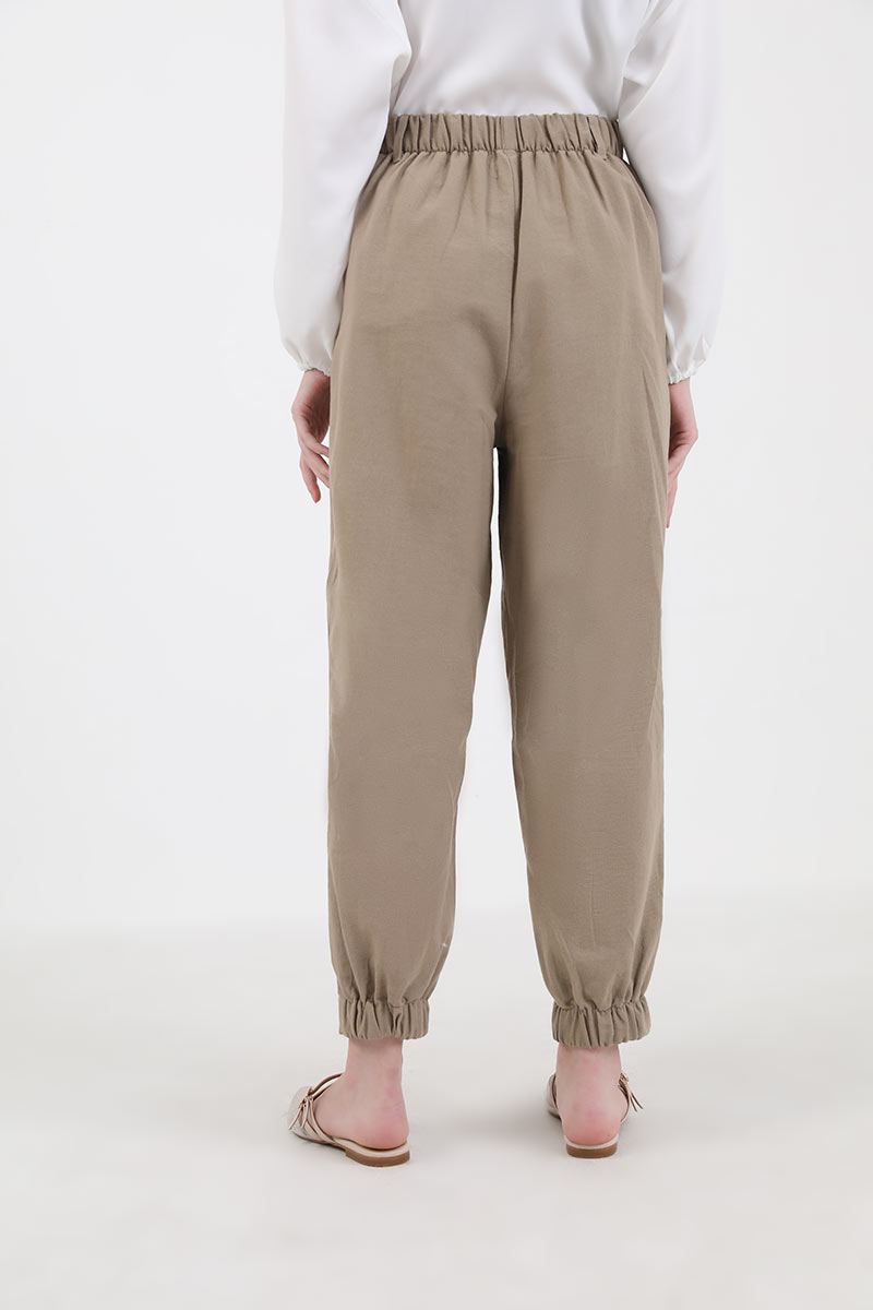 Sell Wesa Paperbag Pants Brown Long 