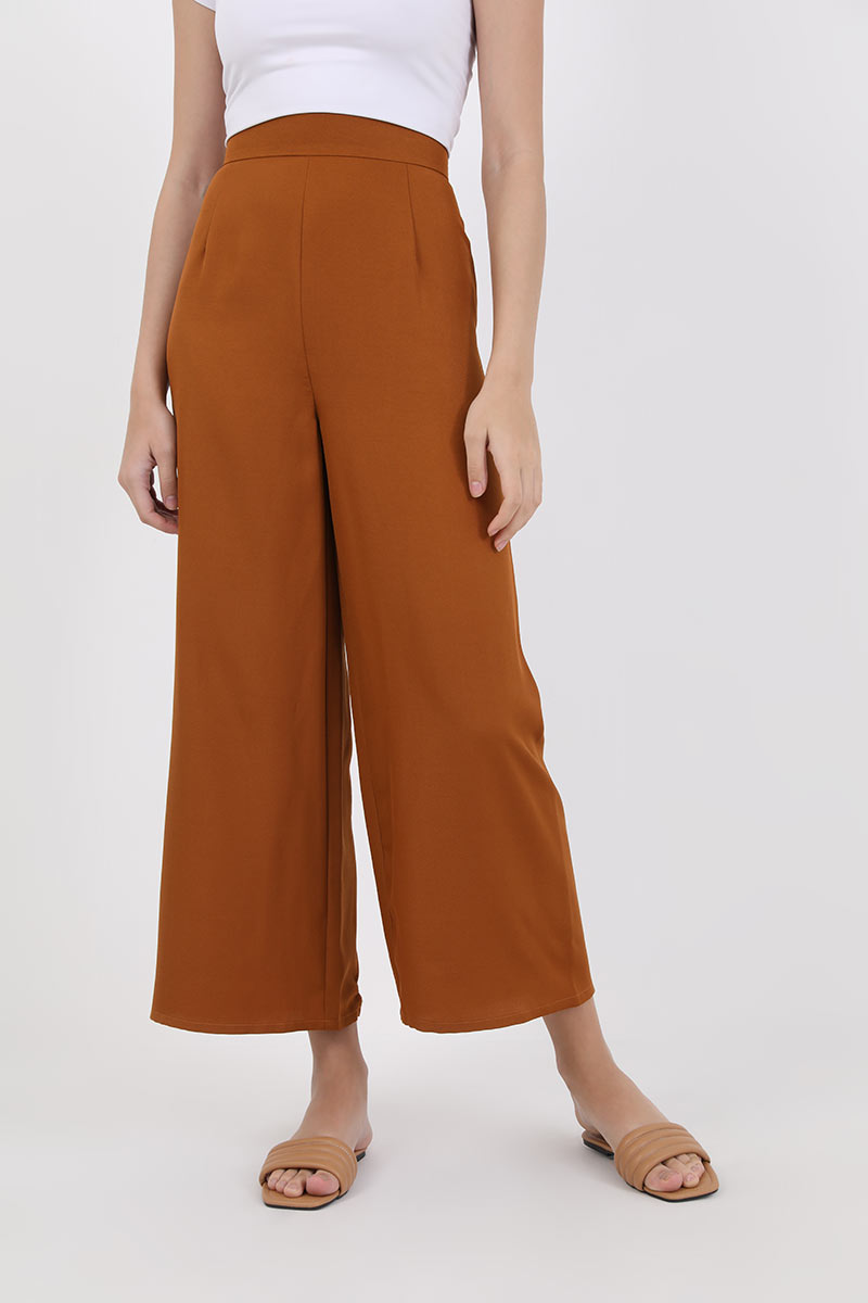 Sell Abigail Straight Pants Brown Long 