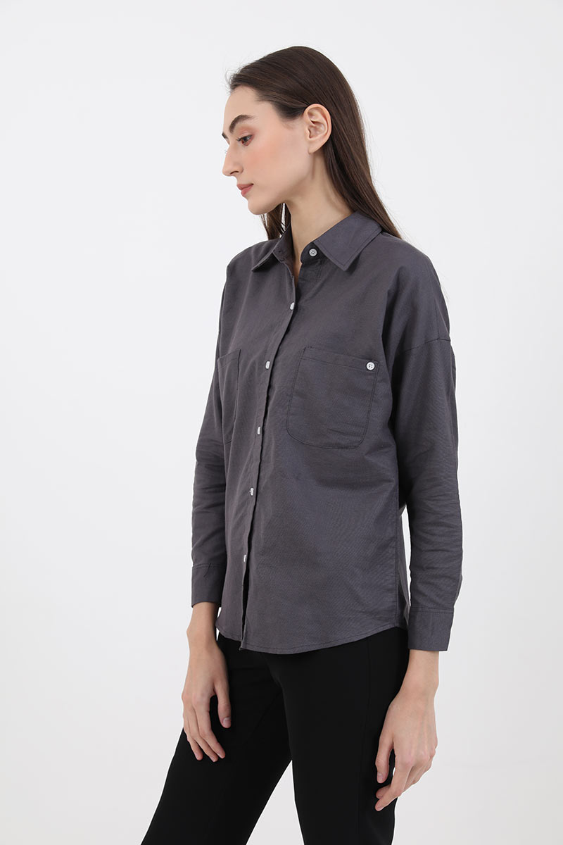 Sell Sofia Hisya Unfinished Shirt Dark 