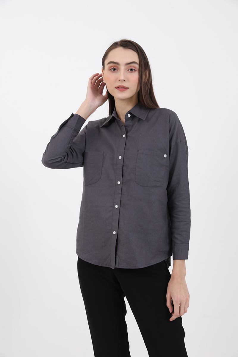 Sell Sofia Hisya Unfinished Shirt Dark 