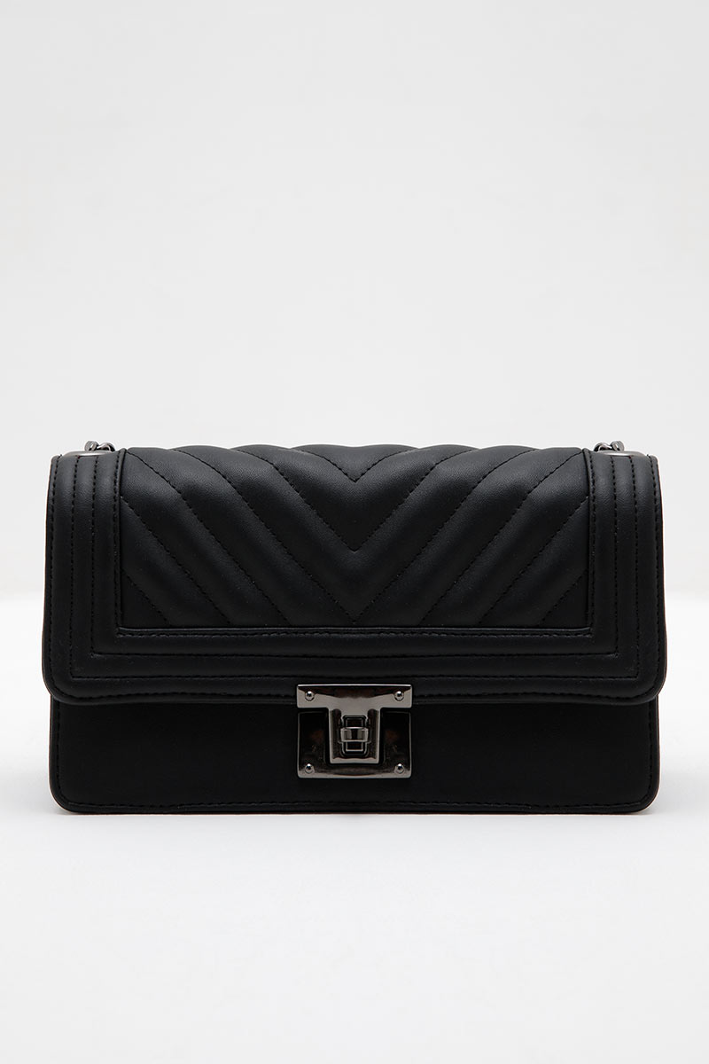 Sell Sofia Tearra Quilted Shoulder Bag Black Smallbags