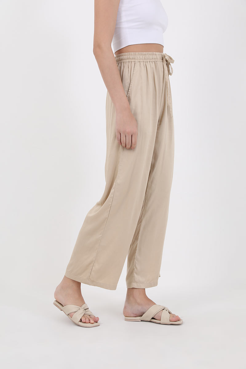 Sell Andrea Drawstring Pants Khaki Long 