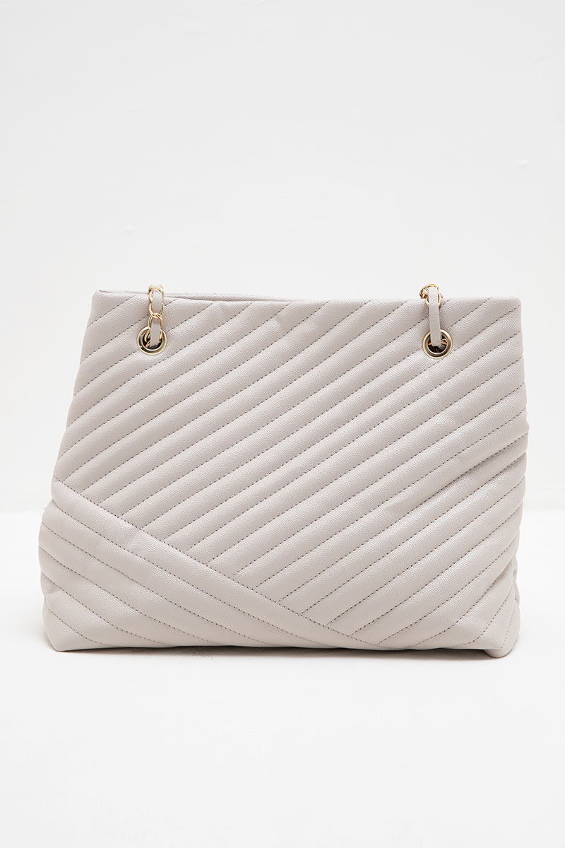 Sell Sofia Marie Quilted Shoulder Bag Beige Smallbags