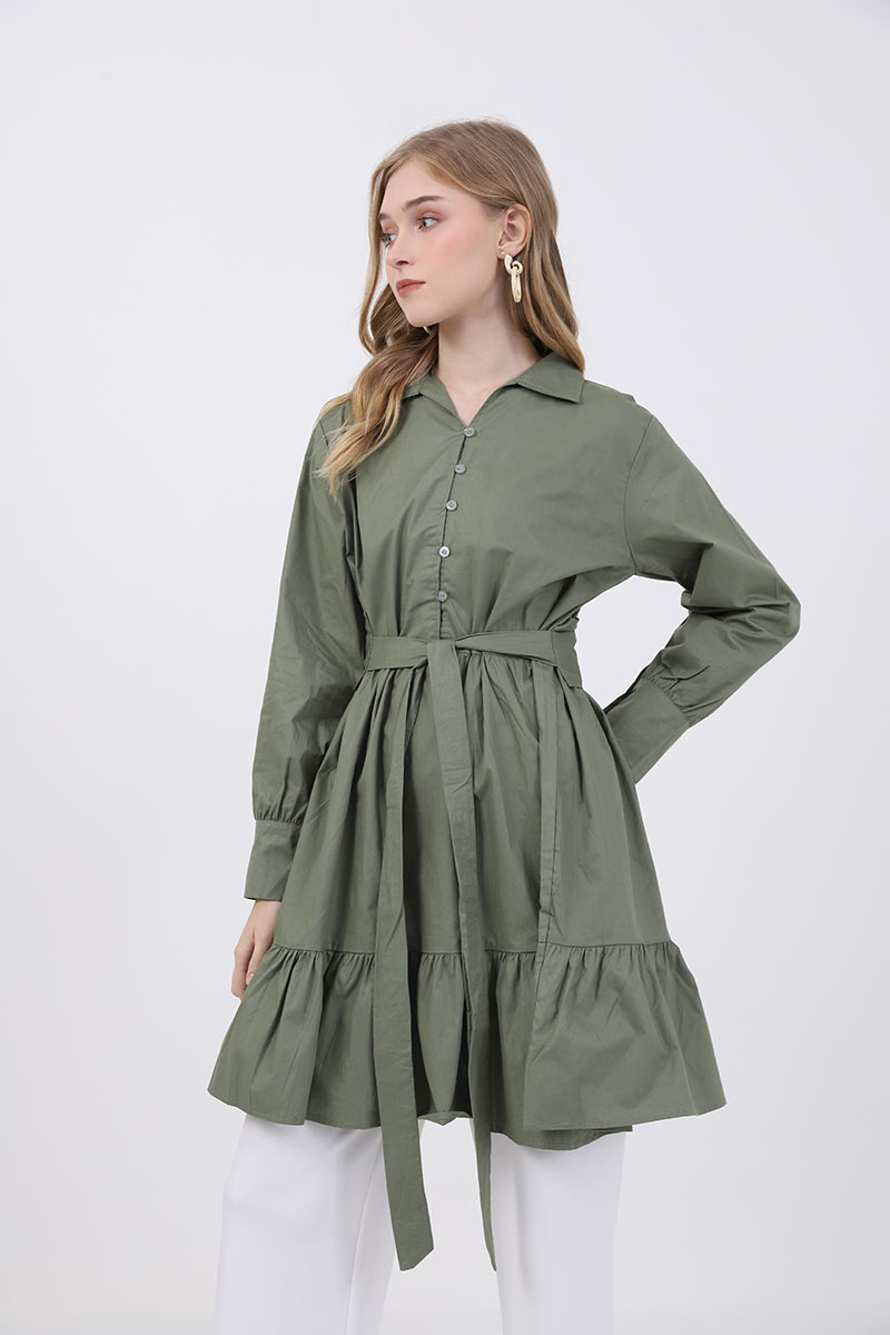 Sell Sofia Muhini Belted Tops Army 