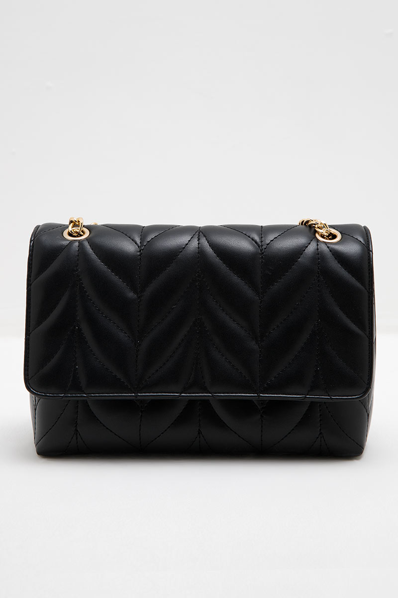Sell Sofia Reva Quilted Shoulder Bag Black Smallbags