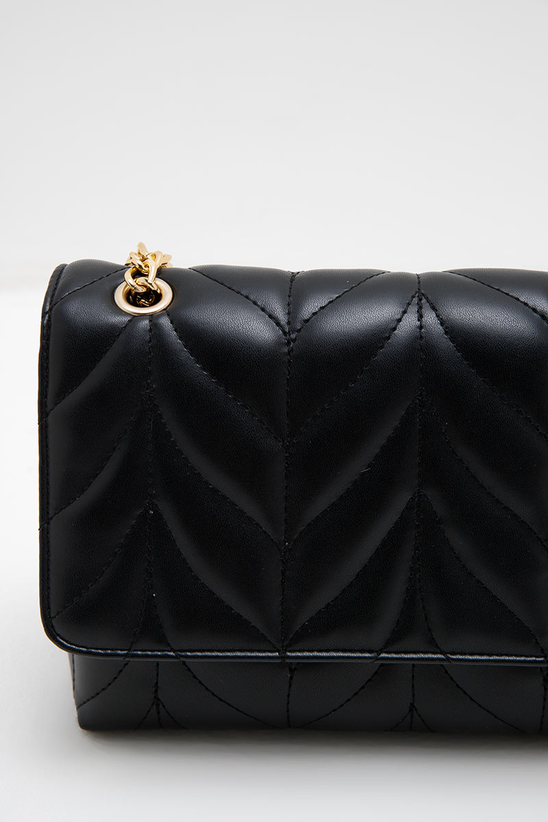 Sell Sofia Reva Quilted Shoulder Bag Black Smallbags