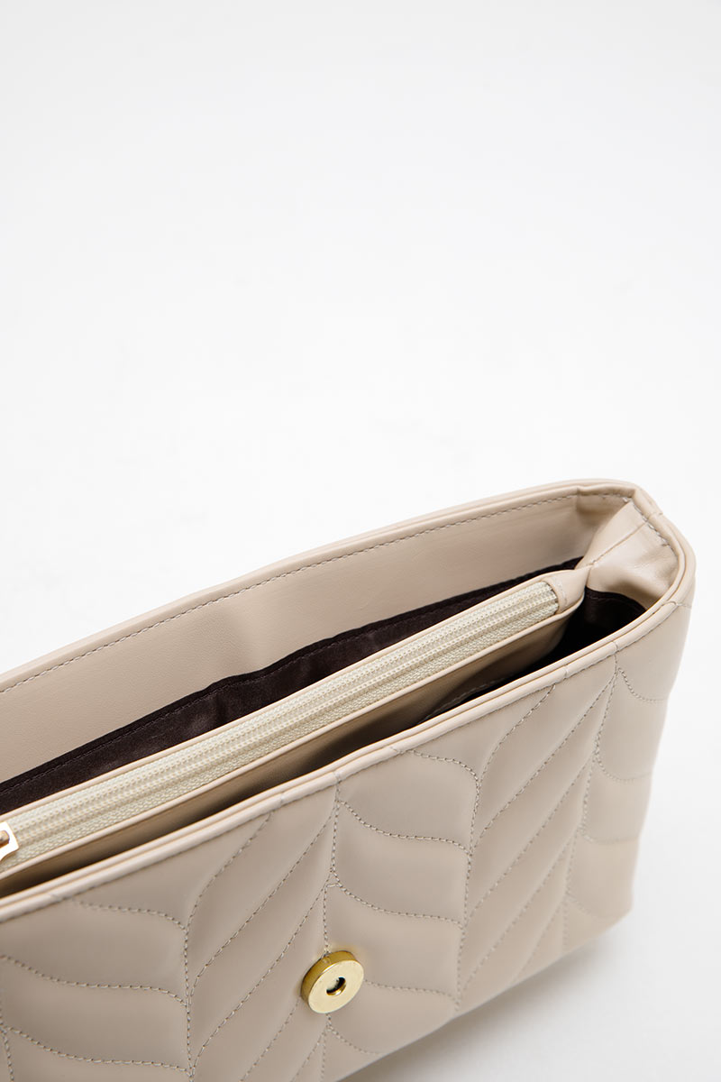 Sell Sofia Reva Quilted Shoulder Bag Beige Smallbags