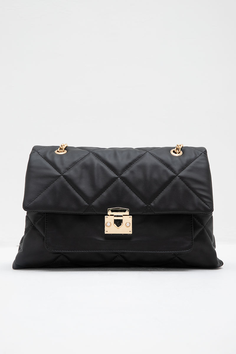 Sell Sofia Manila Quilted Shoulder Bags Black Smallbags