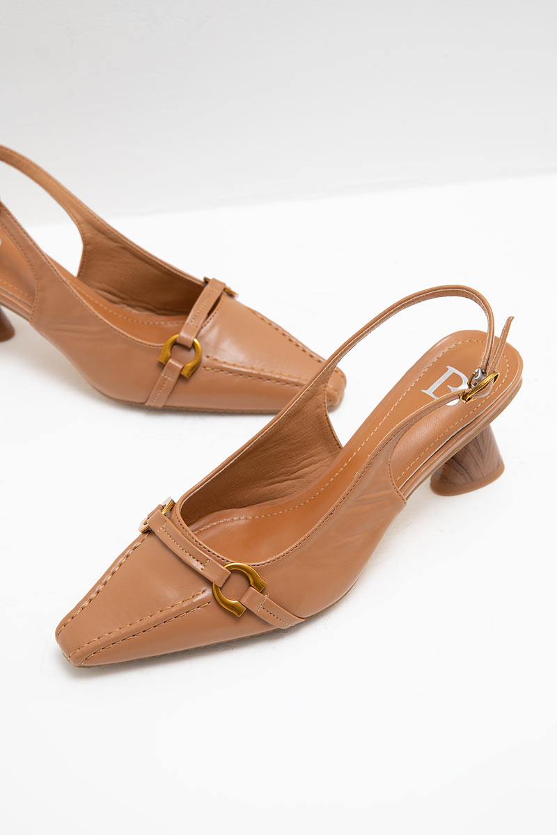 Sell Levy Mini Belt Heels Brown Shoes