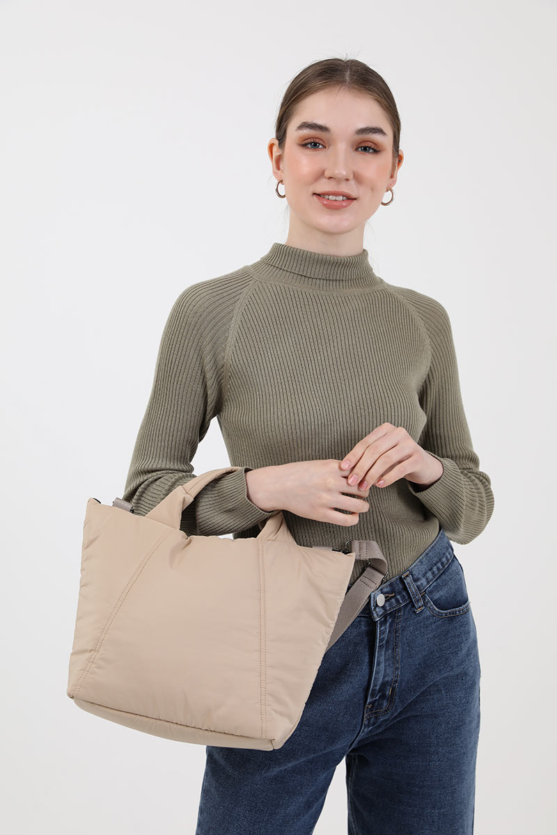 Sell Women Jesica Quilted Bag Beige Bigbags