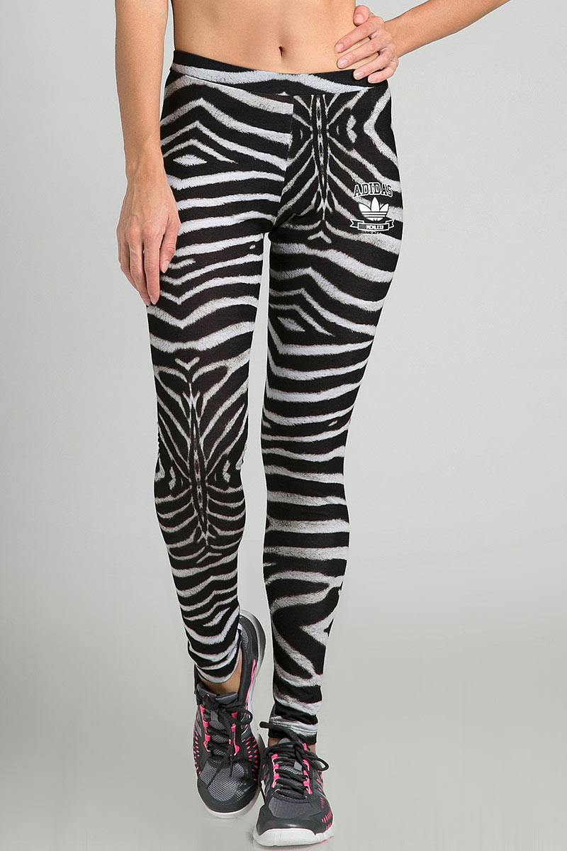 Sell Adidas Zebra Womens Leggings - Black Sports-apparel 