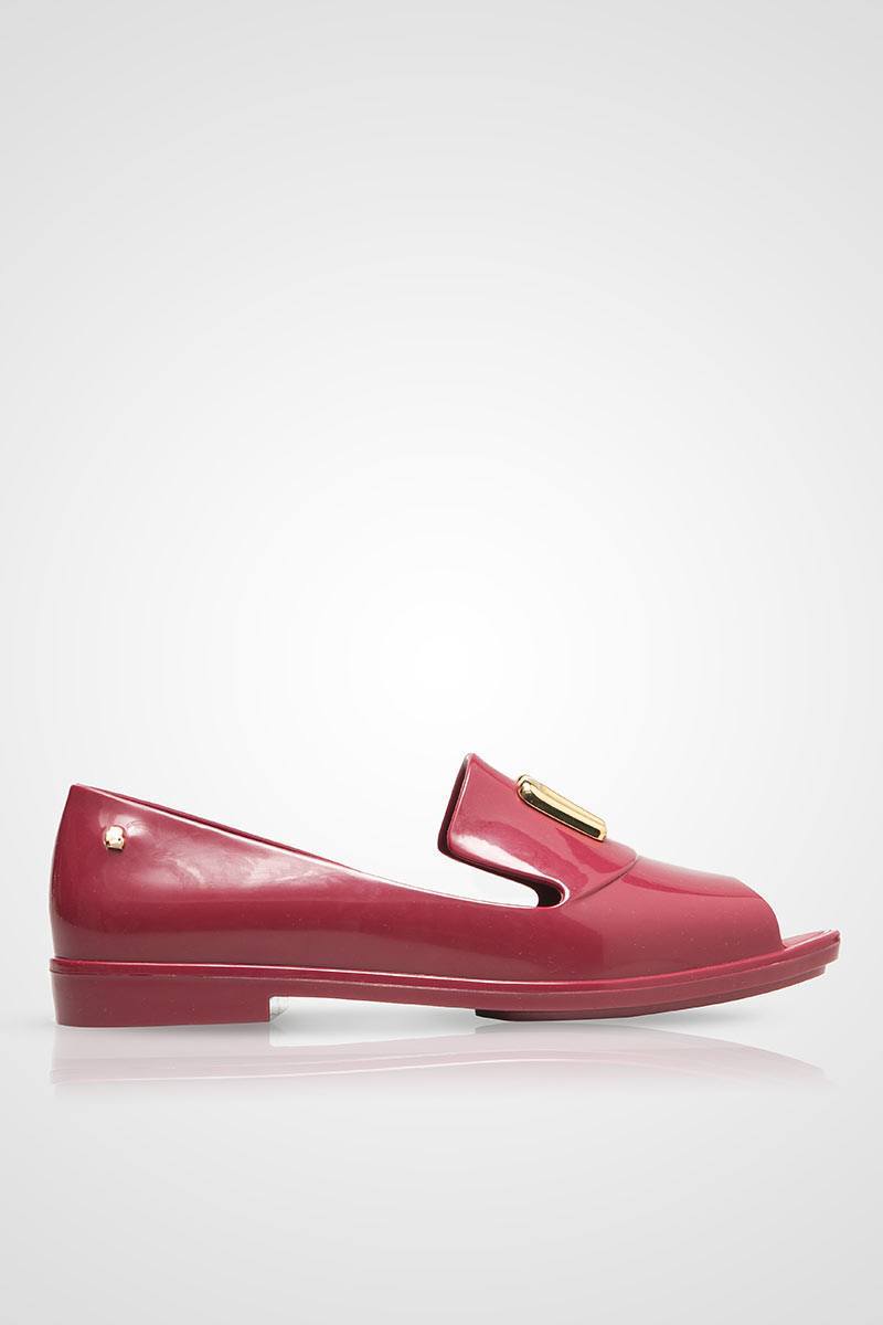 Sell Melissa Brogue Karl Lagerfeld Burgundy Flats 